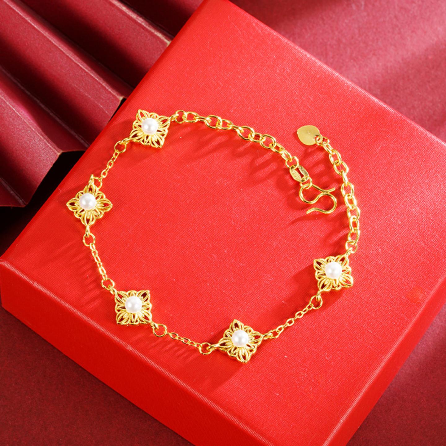 沙金星芒手链女款小众设计百搭轻奢手饰品久不掉色义乌配饰品