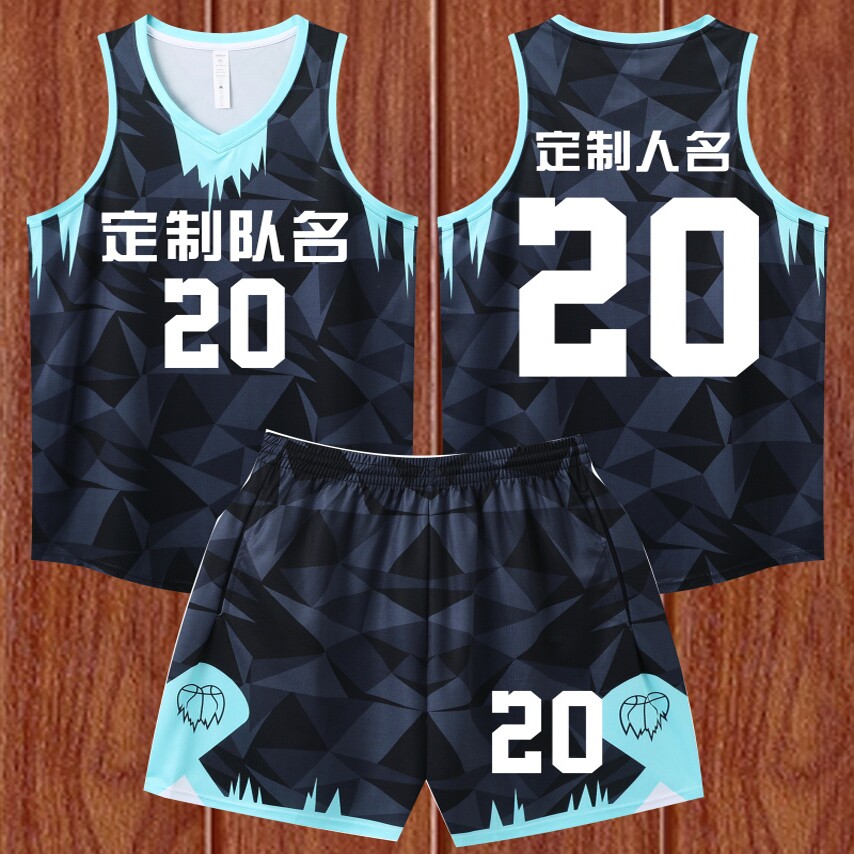迷彩篮球服套装男女美式球衣罗斯麦迪欧文运动背心比赛服定制印字