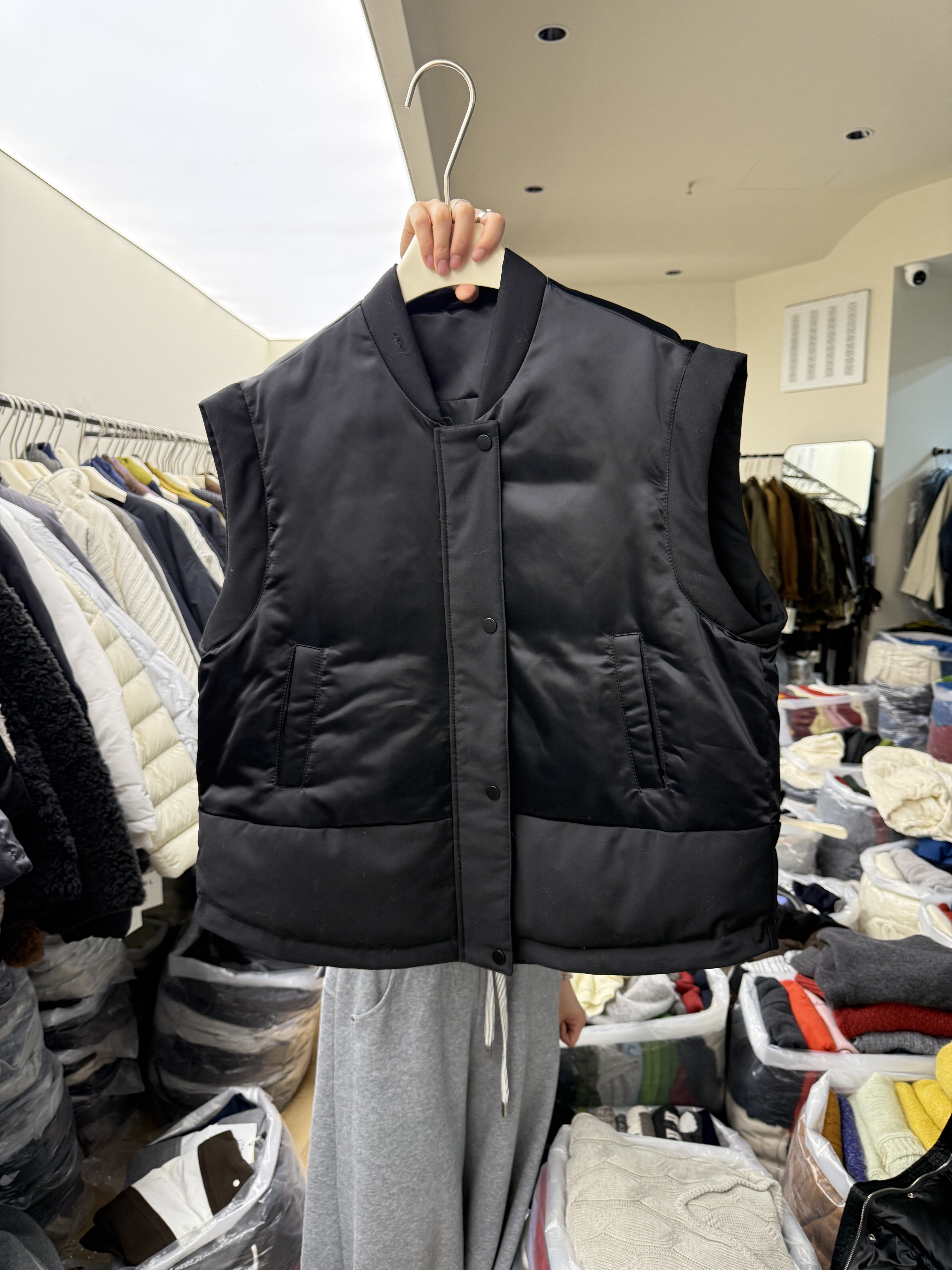 无袖坎肩90白鸭绒马甲背心羽绒服