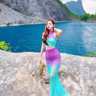 现货 新品  进口 高弹力渐变纹蕾丝辣妹紧身胸衣裙子套装