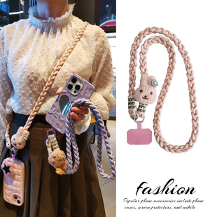 手机挂绳长款斜挎可背带子男女户外登山挂链电话壳包包链结实防丢