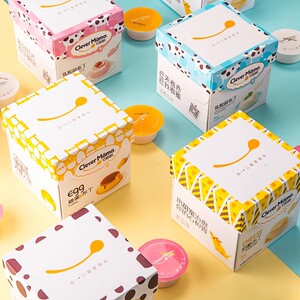 巧妈妈 牛奶牛奶炒酸奶乳酪布丁果冻儿童休闲零食礼盒220g