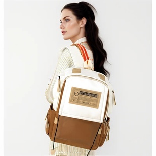 双肩包女旅游轻便高颜值简约女大学生可放电脑大容量时尚书包背包