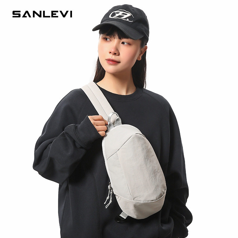 斜挎包男款休闲胸包2025新款时尚潮牌小挎包女轻便运动腰包单肩包