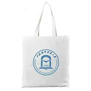 上海电力大学帆布包上海对外经贸大学生帆布袋书包单肩手提斜挎包