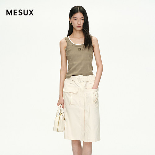 MEUX米岫25夏精梳长绒棉背心吊带