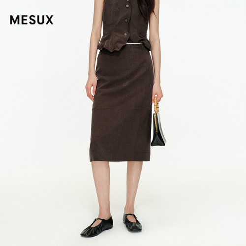 MEUX米岫乌木系列两件套半身长裙