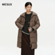 MESUX米岫25冬杜蒙绒极简廓形立领cleanfit95鹅绒羽绒服MNWUL301