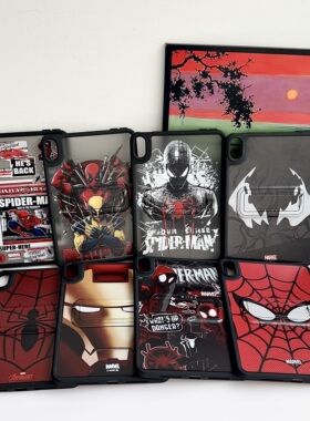 2025适用苹果ipad Pro 11英寸Air7防弯5保护套支架全包平板mini7蜘蛛钢铁侠硬壳电脑24年后壳无盖iPad11代A16