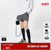 TI黑白花版 新款 运动短裤 潮户外风休闲裤 春季 女百搭满版 尤缇时尚