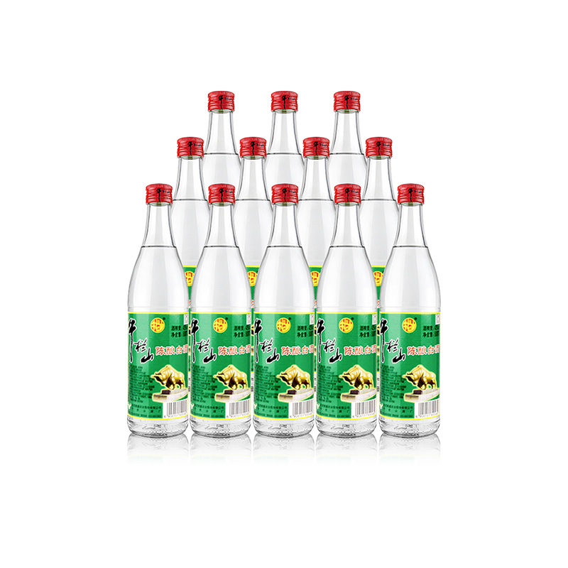 【万酒网】百年牛栏山二锅头42度陈酿白牛二500ml*12瓶酒水整箱-封面