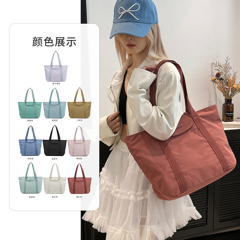 Colorful Fox托特包尼龙大容量单肩包防泼水可斜挎可背妈妈包