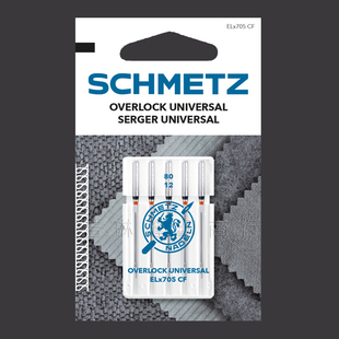 德国蓝狮包缝机针ELx705 CF锁边机绷缝机家用重机兄弟胜家蝴蝶针