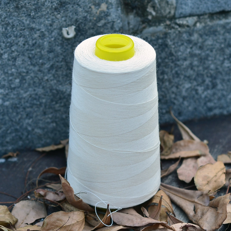 402全棉线纯棉线本白无漂染服装重机缝纫机宝塔线缝纫线家用电动