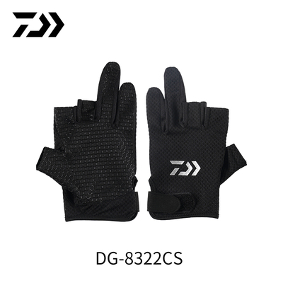 DAIWA DG-8322CS быстросохнущие, впитывающие пот, дышащие сетчатые перчатки для рыбалки на 3/5 пальцев.