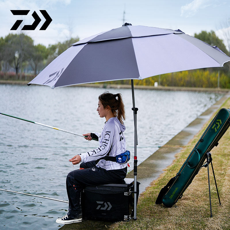 DAIWA达亿瓦 24新款 台钓钓鱼伞 防晒遮阳伞防风防雨折叠伞遮光伞