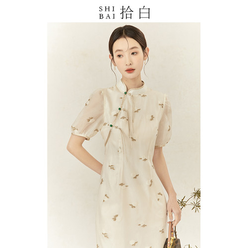 新中式连衣裙日常旗袍裙女长款