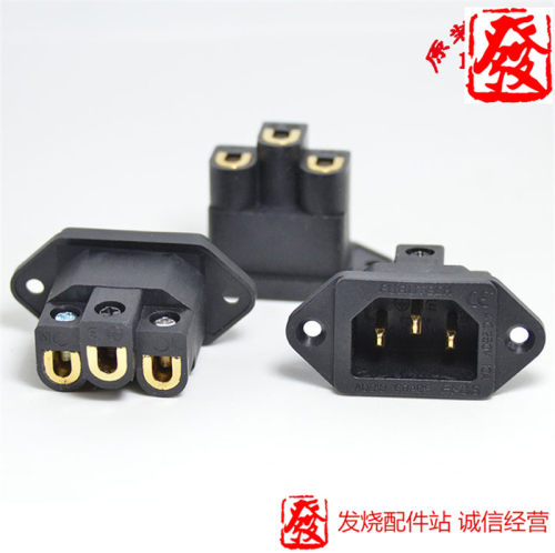 原装日本 FURUTECH 古河 FI-06(G) 免焊电源尾座 IEC座 镀金版