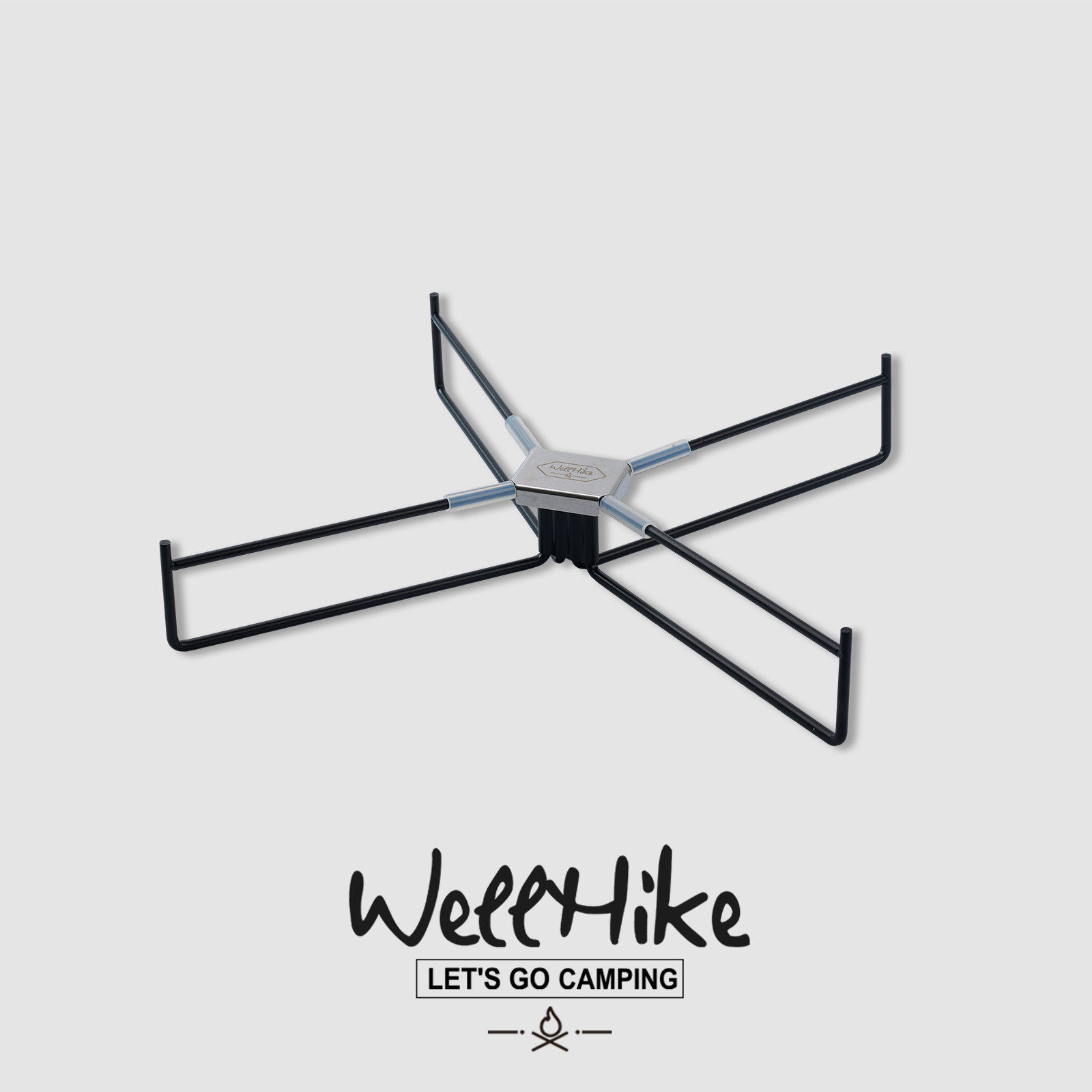 WELLHIKE金属撑杆户外露营工具保温箱铝箱支架X脚架折叠水桶底座