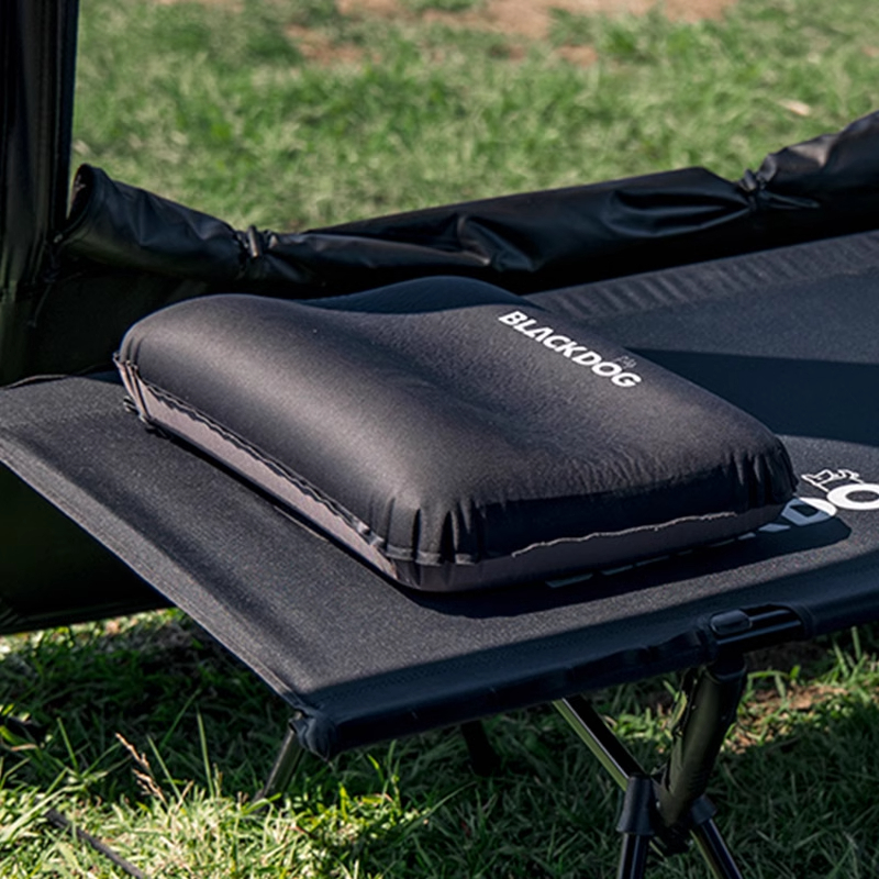 BLACKDOG黑狗户外露营自动充气枕头睡袋气垫海绵懒人便携旅行枕