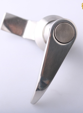 MS303-2 304不锈钢电控柜电器柜门把手锁消防箱柜门按钮式执手锁