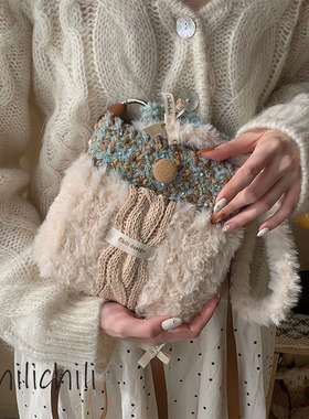 CHILI 原创小众设计手工创意编织钩织DIY杏仁豆腐双肩礼物材料包