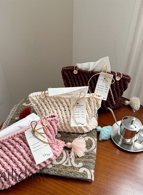 CHILI 原创小众设计手工编织家居创意多用途纸巾包钩针材料包成品