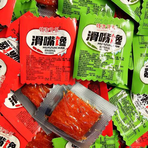 100包儿时怀旧香辣味小面筋滑嘴馋辣条零食解馋独立包装整箱