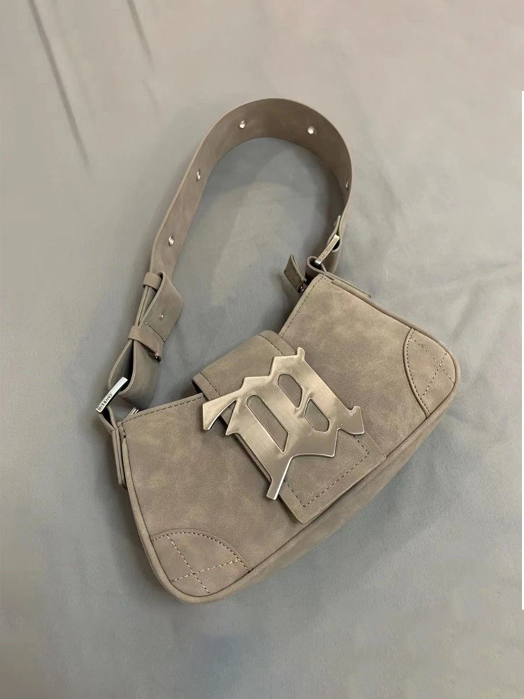 李茶单肩手提包2K千禧辣妹腋下包