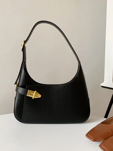 复古单肩手提法棍腋下包