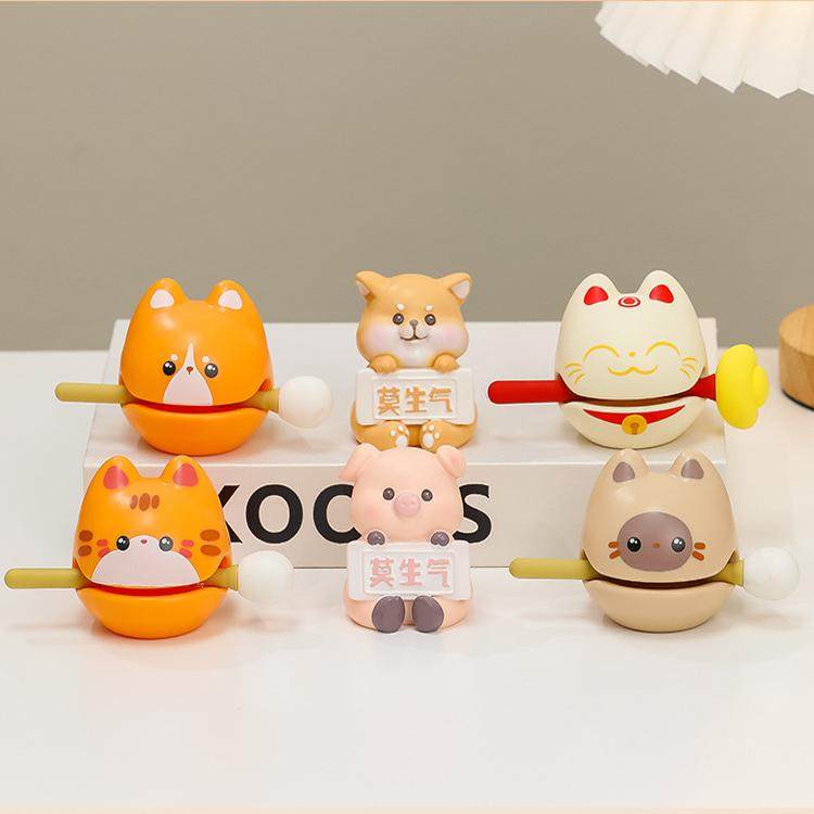 敲佛系功德+1小木鱼解压办公室静心打击乐器摆件学生玩具生日礼物