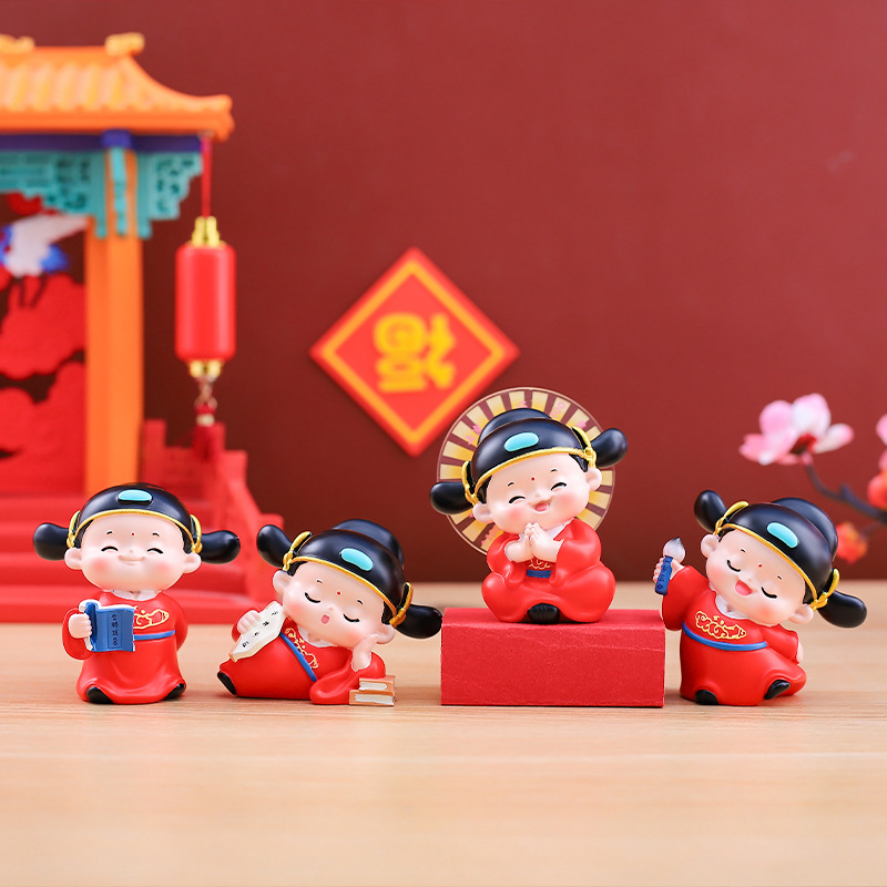 新款 创新热款小状元小点书柜桌面摆件祝福语学生小礼物装饰摆件
