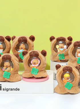 祝福新款呆萌可爱打工装饰摆件