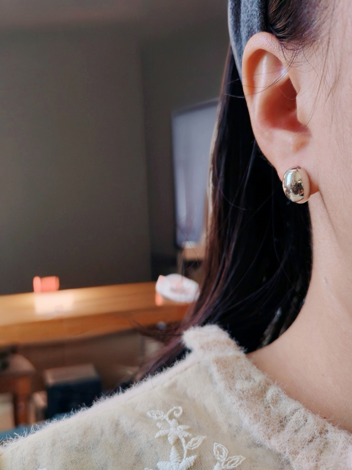 银色豆豆光面耳钉女耳环百搭通勤高级韩国ins耳饰2026新款耳夹,饰品/流行首饰/时尚饰品新,耳钉,淘宝优惠券,粉丝福利购,淘宝优惠卷