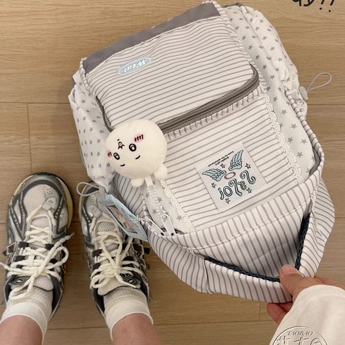 纹波点背包高中生学生上课书包