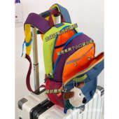 户外运动双肩包女小号高颜值多巴胺配色日常通勤出游多功能小背包