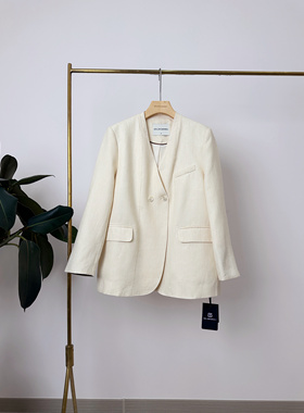 GOLDENBARRY|100138个性拼接双排扣西装