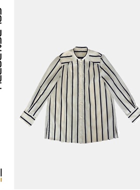 GOLDEN BARRY2025春季新品经典法式条纹清爽韩系100棉衬衫212491