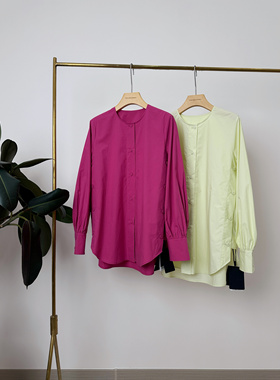 GOLDENBARRY|212533气质宽松圆领衬衣