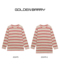 GOLDEN 202479 BARRY金和百瑞春季 韩系慵懒风条纹圆领T恤202479