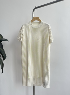 GOLDENBARRY|金和百瑞 301231圆点镂空短袖连衣裙