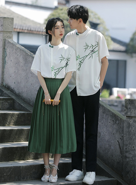 毕业班服中学生小学生男女制服jk衬衫短袖泰式校服学院风套装夏季