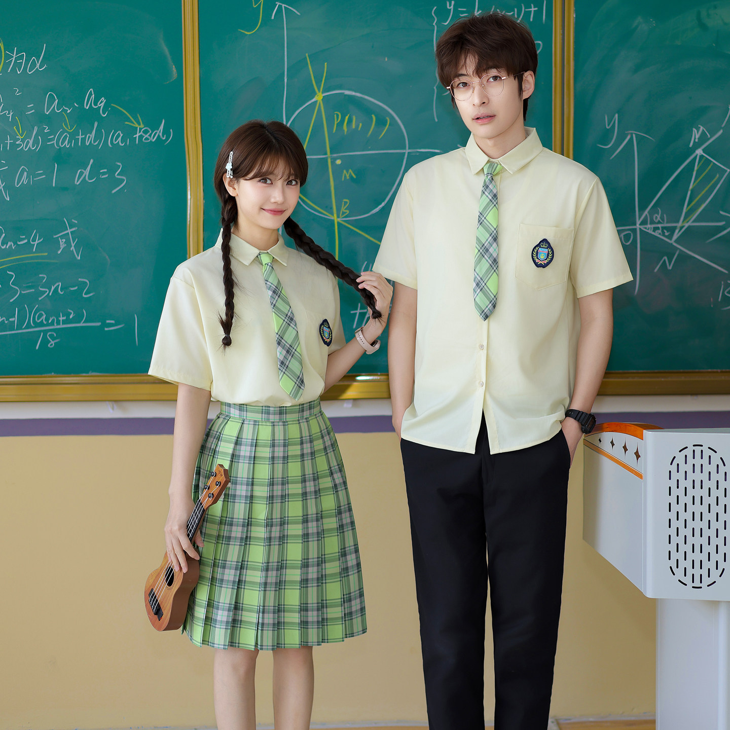 中学生班服夏季衬衫JK制服学院风初中生毕业照团体服高中生运动会