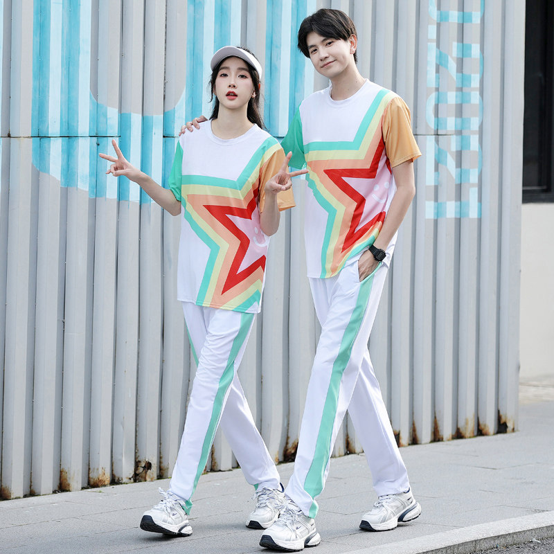 情侣装2025新款毕业班服初中学生男女孩街舞潮服高中生运动会套装