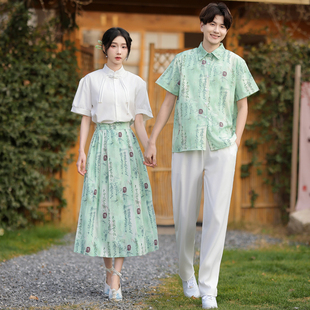 国风学生装小学高中运动会开幕式新中式夏季班服合唱诗朗读演出服