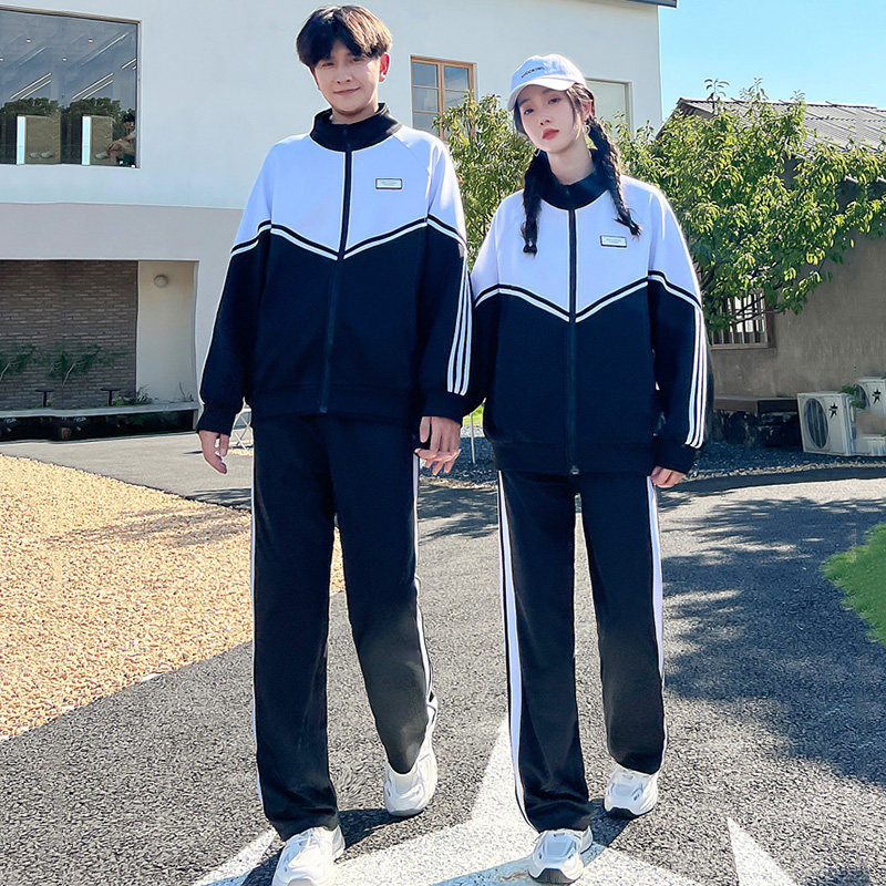秋季情侣装春秋高中班服校服套装跑步运动服初中学生男女长袖套装
