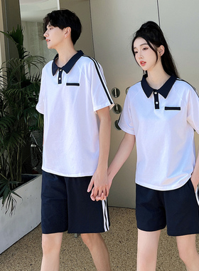 中学生运动会服装半袖T恤特色毕业照班服高中初中生大合唱服套装