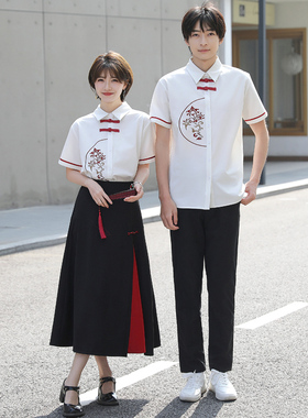 2025新款情侣装初中学生班服套装衬衣JK毕业照高中学生舞台演出服
