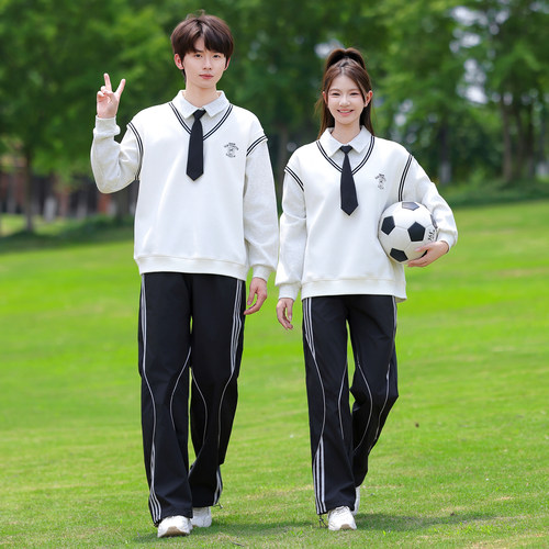 小学生五六年级合唱演出服秋季卫衣外套套装初中生班服高中运动会