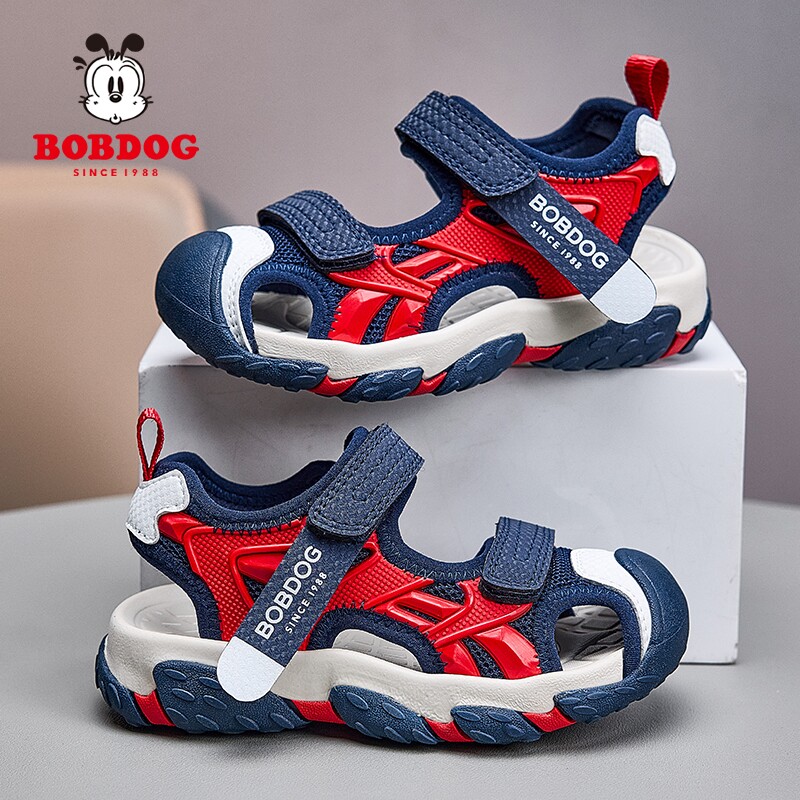 巴布豆男童包头凉鞋2026新款夏季防滑软底中大童沙滩儿童男孩鞋子